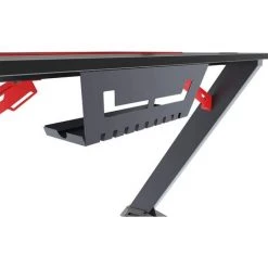 Soges Bureau Gaming Bureau Informatique Gaming Avec Crochet Pour Casque, Porte-gobelet, Support Pour Manette De Jeu Et Cable Management, Bureau De Jeu Bureau Gamer Pieds T, 110*60*75.6 CM.Noir TN-Z43-BK -France Bureau Soldes 2022 63436146 5