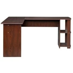 LYCXAMES Table De Bureau, Table D‘Ordinateur, Bureau D‘Angle En Forme De L, Bureau Informatique, Grand Bureau De Travail Pour Ordinateur Portable, Table D‘Etude Avec Deux Etagères De Rangement, Brun 11 LYCXAMES Table De Bureau, Table D‘Ordinateur, Bureau D‘Angle En Forme De L, Bureau Informatique, Grand Bureau De Travail Pour Ordinateur Portable, Table D‘Etude Avec Deux Etagères De Rangement, Brun -France Bureau Soldes 2022 63481940 5
