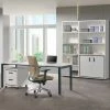 ALTOBUY MODIA - Bureau 180cm + Caisson H50cm + 2 Meubles De Rangements - Blanc
