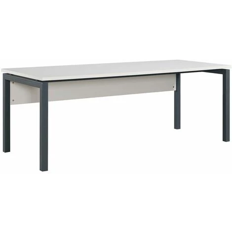 ALTOBUY MODIA - Bureau 180cm + Extension + Caisson H64cm + 2 Meubles De Rangements - Blanc 4 ALTOBUY MODIA - Bureau 180cm + Extension + Caisson H64cm + 2 Meubles De Rangements - Blanc – Image 2