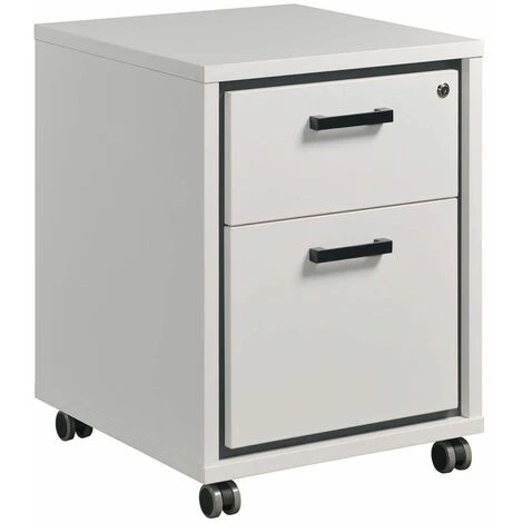 ALTOBUY MODIA - Bureau 180cm + Extension + Caisson H64cm + 2 Meubles De Rangements - Blanc 6 ALTOBUY MODIA - Bureau 180cm + Extension + Caisson H64cm + 2 Meubles De Rangements - Blanc – Image 4