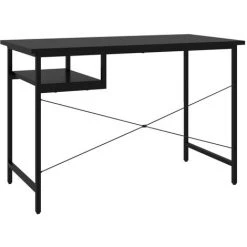 SUPERMARKET Bureau D'ordinateur Noir 105x55x72 Cm MDF Et Métal SUHB-20542 -France Bureau Soldes 2022 63650044 5