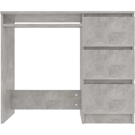 SUPERMARKET Bureau Gris Béton 90x45x76 Cm Aggloméré 6 SUPERMARKET Bureau Gris Béton 90x45x76 Cm Aggloméré – Image 4
