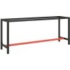 SUPERMARKET Cadre De Banc De Travail Noir Et Rouge Mat 190x50x79 Cm Métal 2 SUPERMARKET Cadre De Banc De Travail Noir Et Rouge Mat 190x50x79 Cm Métal -France Bureau Soldes 2022 63652009 1