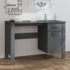 SUPERMARKET Bureau Gris Foncé 113x50x75 Cm Bois Massif De Pin -France Bureau Soldes 2022 63657520 1