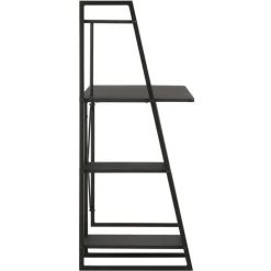 SUPERMARKET Bureau Avec étagère Noir 102x50x117 Cm -France Bureau Soldes 2022 63662700 3