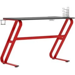 SUPERMARKET Bureau De Jeu Et Pieds En Forme De ZZ Noir Et Rouge 110x60x75cm -France Bureau Soldes 2022 63662927 5