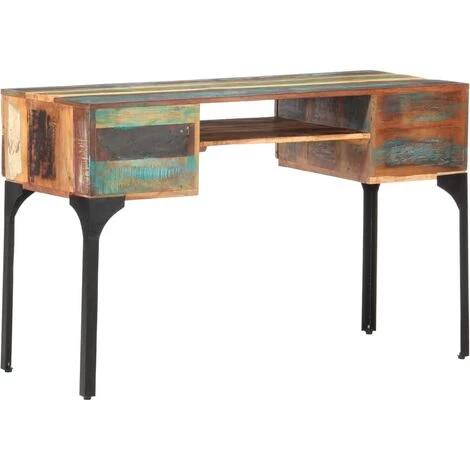 SUPERMARKET Bureau 118x48x75 Cm Bois De Récupération Massif 7 SUPERMARKET Bureau 118x48x75 Cm Bois De Récupération Massif – Image 5