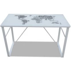 SUPERMARKET Bureau Rectangulaire Avec Motif De Carte Du Monde -France Bureau Soldes 2022 63666796 4