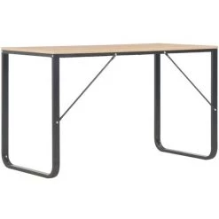 SUPERMARKET Bureau D'ordinateur Noir Et Chêne 120x60x73 Cm -France Bureau Soldes 2022 63668315 4