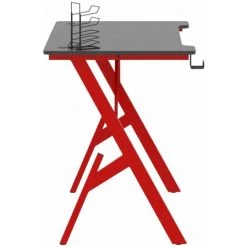 SUPERMARKET Bureau De Jeu Et Pieds En Forme De Y Noir Et Rouge 110x60x75 Cm -France Bureau Soldes 2022 63669085 4