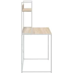 SUPERMARKET Bureau D'ordinateur Blanc Et Chêne 110x60x138 Cm Aggloméré 10 SUPERMARKET Bureau D'ordinateur Blanc Et Chêne 110x60x138 Cm Aggloméré -France Bureau Soldes 2022 63678329 4