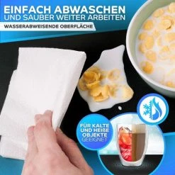 PERLE RARE Main En Cuir PU 80x40cm - Noir - Sous-Main Avec Bords Cousus - Grand Sous-Main - Sous-Main Et Tapis De Souris XXL - Tapis De Bureau -France Bureau Soldes 2022 63734843 4