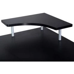 Giantex Bureau D'ordinateur Avec Deux Tiroirs Et Un Casier - Résistant à La Poussière Et Tache - Idéale Pour Travail, 120 X 55 X 85CM (Noir) -France Bureau Soldes 2022 63738148 4