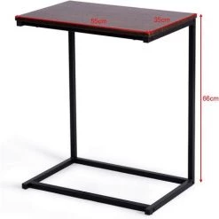 GIANTEX Table D'appoint En Forme De C Pour Ordinateur Portable En Fer Et Métal - Design Industriel - 55 X 35 X 66 Cm - Marron 11 GIANTEX Table D'appoint En Forme De C Pour Ordinateur Portable En Fer Et Métal - Design Industriel - 55 X 35 X 66 Cm - Marron -France Bureau Soldes 2022 63738315 5