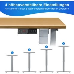 Randaco Bureau Réglable En Hauteur, électrique, Cadre De Table, Table à Colonne élévatrice Télescopique, Peut Supporter Jusqu'à 80 Kg, Gris 11 Randaco Bureau Réglable En Hauteur, électrique, Cadre De Table, Table à Colonne élévatrice Télescopique, Peut Supporter Jusqu'à 80 Kg, Gris -France Bureau Soldes 2022 63762338 5