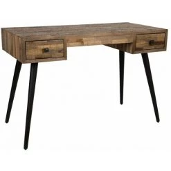 BOITE A DESIGN Bureau En Bois Et Métal LEO - Boite à Design - Bois -France Bureau Soldes 2022 63789361 3