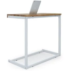 BOX FURNITURE Table Pour Tablette / Portable ECO 70x36x63 Cm Blanc-Naturel - Blanc 10 BOX FURNITURE Table Pour Tablette / Portable ECO 70x36x63 Cm Blanc-Naturel - Blanc -France Bureau Soldes 2022 63932733 4