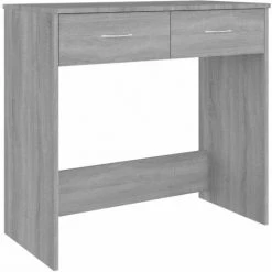 VidaXL Bureau Sonoma Gris 80x40x75 Cm Bois D'ingénierie - Gris -France Bureau Soldes 2022 63965028 2