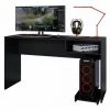 BEAUX MEUBLES PAS CHERS Bureau Gamer 136 Cm Noir 1 Niche