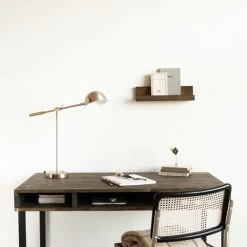 Bureau De Bureau / HANNUN Elma, Bois En Bois Et Fonte, Couleur Nogale - 120 X 60 X 78,6 Cm - 3 Compartiments 10 Bureau De Bureau / HANNUN Elma, Bois En Bois Et Fonte, Couleur Nogale - 120 X 60 X 78,6 Cm - 3 Compartiments -France Bureau Soldes 2022 64116762 4