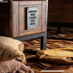 WEBMARKETPOINT Bureau Vintage Jupiter 2 Tiroirs 165 Cm -France Bureau Soldes 2022 64121985 3