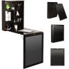 RELAX4LIFE Table Murale Rabattable En Bois Avec Compartiment Intégrée, Bureau D'Ordinateur Suspendu Idéal Pour Salon, Salle à Manger, Bureau 60 X 15,5 X 75CM Noir/Blanc (Marron) 2 RELAX4LIFE Table Murale Rabattable En Bois Avec Compartiment Intégrée, Bureau D'Ordinateur Suspendu Idéal Pour Salon, Salle à Manger, Bureau 60 X 15,5 X 75CM Noir/Blanc (Marron) -France Bureau Soldes 2022 64129674 1