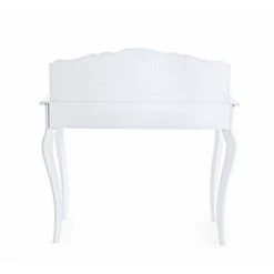 WEBMARKETPOINT Bureau En Bois Blanc 2 Tiroirs Daisy Shabby -France Bureau Soldes 2022 64130976 3