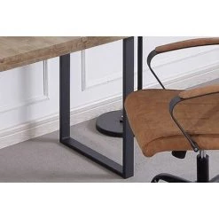 SKRAUT HOME Table D'étude Modèle Natural. Plateau En Bois Couleur Chêne Nordique De 54 Mm D'épaisseur. Pieds En Métal Blanc. 120x60x73cm - MULTICOLORE -France Bureau Soldes 2022 64154004 3