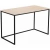 SKRAUT HOME Table D'étude MIA. Plateau En Bois Couleur Chêne Nordique De 19 Mm D'épaisseur. Pieds En Métal Noir. 120x60x75cm - MULTICOLORE -France Bureau Soldes 2022 64161109 1