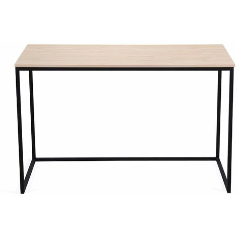 SKRAUT HOME Table D'étude MIA. Plateau En Bois Couleur Chêne Nordique De 19 Mm D'épaisseur. Pieds En Métal Noir. 120x60x75cm - MULTICOLORE 4 SKRAUT HOME Table D'étude MIA. Plateau En Bois Couleur Chêne Nordique De 19 Mm D'épaisseur. Pieds En Métal Noir. 120x60x75cm - MULTICOLORE – Image 2