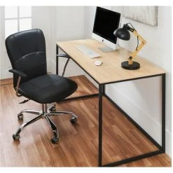 SKRAUT HOME Table D'étude MIA. Plateau En Bois Couleur Chêne Nordique De 19 Mm D'épaisseur. Pieds En Métal Noir. 120x60x75cm - MULTICOLORE 10 SKRAUT HOME Table D'étude MIA. Plateau En Bois Couleur Chêne Nordique De 19 Mm D'épaisseur. Pieds En Métal Noir. 120x60x75cm - MULTICOLORE -France Bureau Soldes 2022 64161109 4