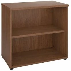 SANS MARQUE Bibliothèque Hauteur Bureau ARCH H 75 X L 80 Cm - Noyer - Maxiburo - Noyer