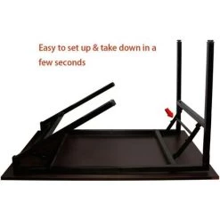 HAZEL Bureau D’Ordinateur Informatique Pliante 100x60cm Table D’étude/à D?ner Pliable Pour Maison/Bureau, Noir AC5CB-100 -France Bureau Soldes 2022 64196342 4