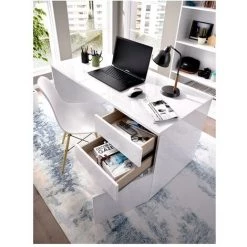 BEFARA BUREAU AVEC 2 TIROIRS ET PORTE STILO -France Bureau Soldes 2022 64316605 4
