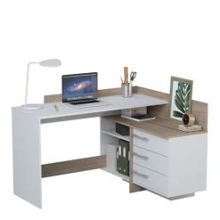 BEFARA BUREAU D'ANGLE AVEC TIROIRS MIRLO -France Bureau Soldes 2022 64379886 2