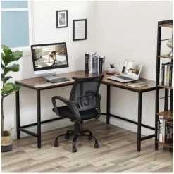 BEFARA TABLE DE BUREAU EN L VASAGLE -France Bureau Soldes 2022 64379892 3