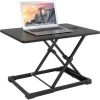 Homfa Bureau D'ordinateur Réglable En Hauteur Pour Ordinateur Portable Noir 65 X 47 X 41 Cm