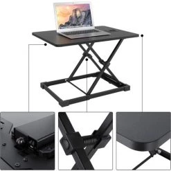 Homfa Bureau D'ordinateur Réglable En Hauteur Pour Ordinateur Portable Noir 65 X 47 X 41 Cm -France Bureau Soldes 2022 64455802 3