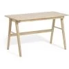 Bureau Coloris Naturel En Bois D'hévéa Massif - Longueur 120 X Profondeur 60 X Hauteur 73 Cm -PEGANE- -France Bureau Soldes 2022 64456079 1