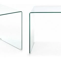 Bureau En Verre Trempé - Longueur 125 X Profondeur 70 X Hauteur 76 Cm -PEGANE- -France Bureau Soldes 2022 64459293 4