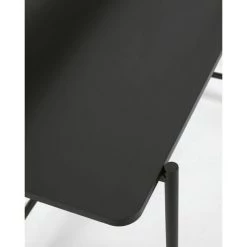 Bureau Coloris Noir En Mélaminé Et Pieds En Métal Laqué - Longueur 120 X Profondeur 64,5 X Hauteur 88 Cm -PEGANE- 10 Bureau Coloris Noir En Mélaminé Et Pieds En Métal Laqué - Longueur 120 X Profondeur 64,5 X Hauteur 88 Cm -PEGANE- -France Bureau Soldes 2022 64459512 4