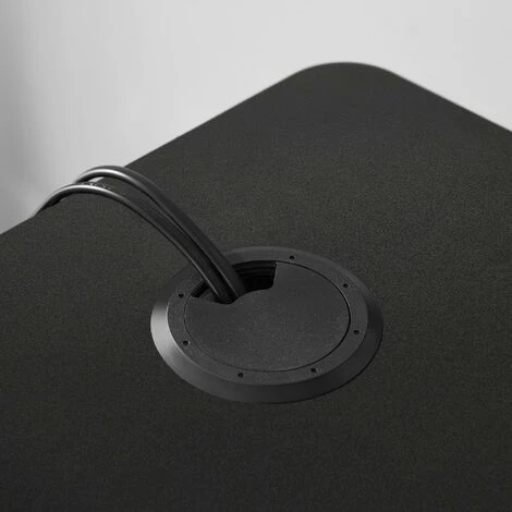 HELLOSHOP26 Dessus De Table Pour Bureau électrique Plateau De Table Bords Et Coins Arrondis En Panneau MDF 140 X 70 X 1 8 Cm Noir - Noir 4 HELLOSHOP26 Dessus De Table Pour Bureau électrique Plateau De Table Bords Et Coins Arrondis En Panneau MDF 140 X 70 X 1 8 Cm Noir - Noir – Image 2