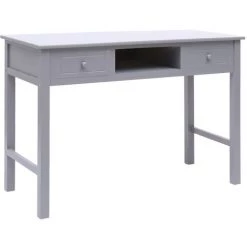 PESCE Bureau Gris 110 X 45 X 76 Cm Bois