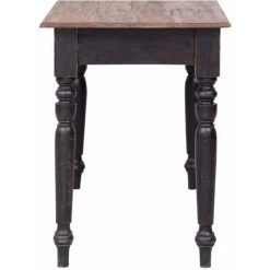 PESCE Bureau Avec 3 Tiroirs 117x57x75 Cm Bois D'acajou Massif -France Bureau Soldes 2022 64872038 3