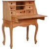 PESCE Bureau Secrétaire 78x42x103 Cm Bois D'acajou Massif