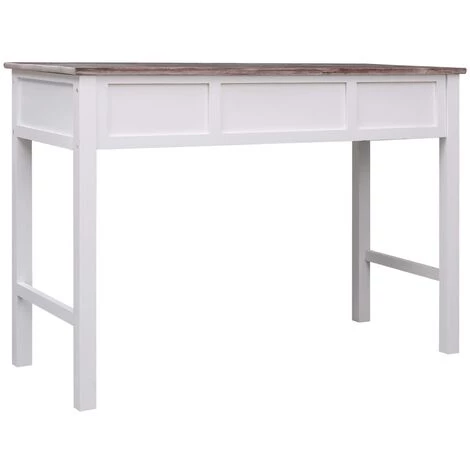 PESCE Bureau Marron 110 X 45 X 76 Cm Bois 6 PESCE Bureau Marron 110 X 45 X 76 Cm Bois – Image 4