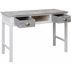 PESCE Bureau Gris 110x45x76 Cm Bois -France Bureau Soldes 2022 64872234 3