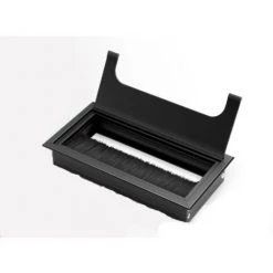 LUCKY-88 Bureau De Boîte De Filetage De Bureau En Alliage D'aluminium épaissi à Travers Le Couvercle De Boîte De Câble Carré Noir 80mm * 160mm -France Bureau Soldes 2022 64876847 2