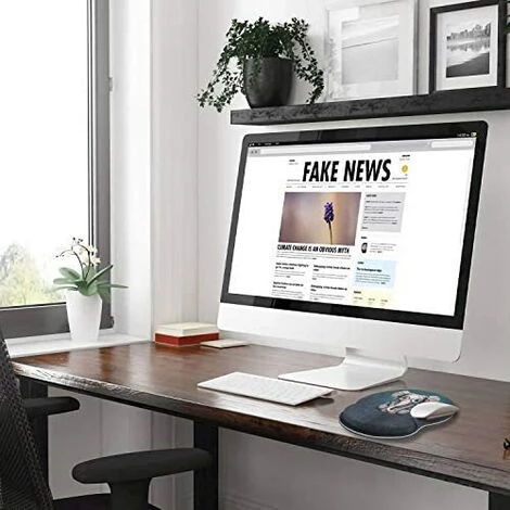 PERLE RARE Tapis De Souris Ergonomique Avec Repose-Poignet En Gel - Soulage La Douleur-Motif Mignon Vert - Avec écouteurs-Base En Caoutchouc Antidérapant-Convient Pour Ordinateur,Bureau,Maison 5 PERLE RARE Tapis De Souris Ergonomique Avec Repose-Poignet En Gel - Soulage La Douleur-Motif Mignon Vert - Avec écouteurs-Base En Caoutchouc Antidérapant-Convient Pour Ordinateur,Bureau,Maison – Image 3